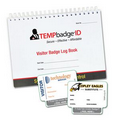 Custom Visitor Badges and Log Book - 240 badges